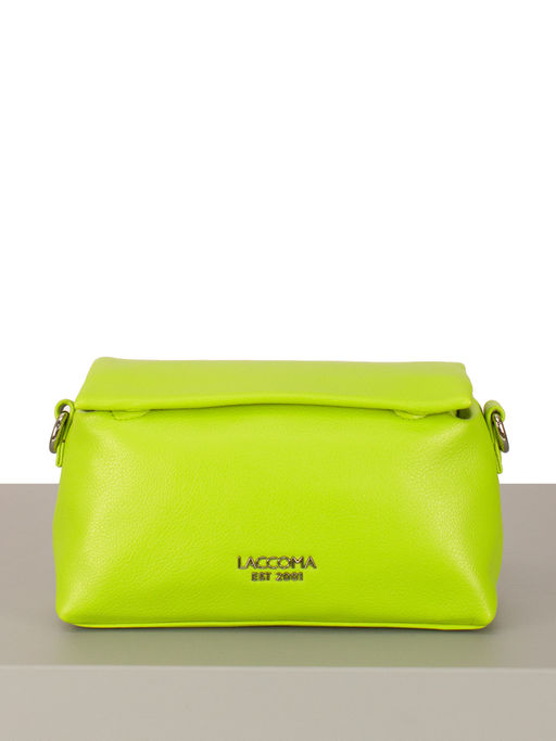 LACCOMA сумка Королина-Л815-лайм эко кожа хлопок фото 3