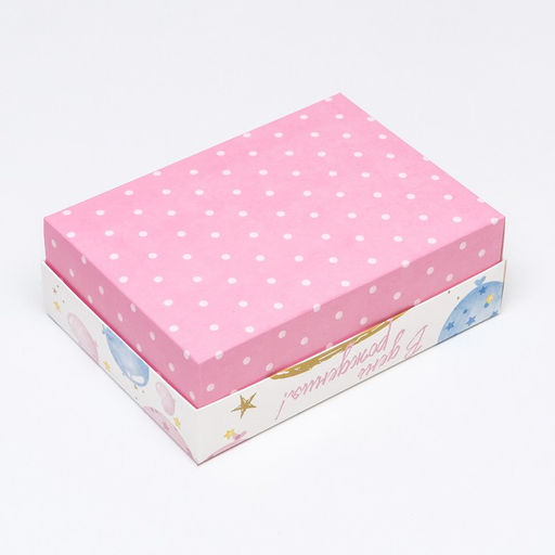 Цена за 5 шт. Коробка складная, с окном Шары в день рождения 21 х 15 х 7 см - UPAK LAND фото 4