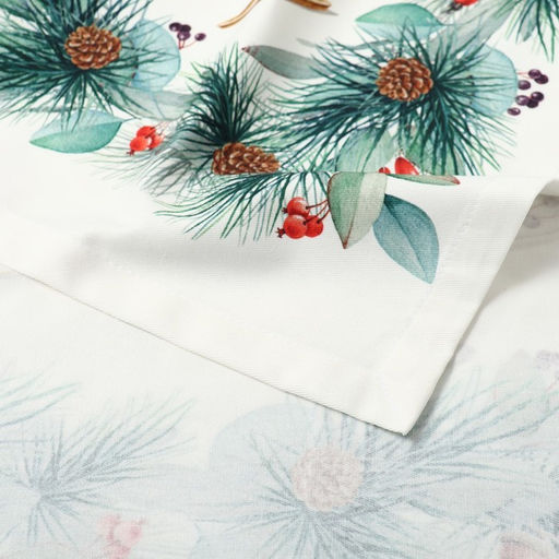 Набор новогодний New Years treat: скатерть 150?110 см +/-3 см с ВГМО, салфетка 40?40 см-4 шт., 100% хлопок