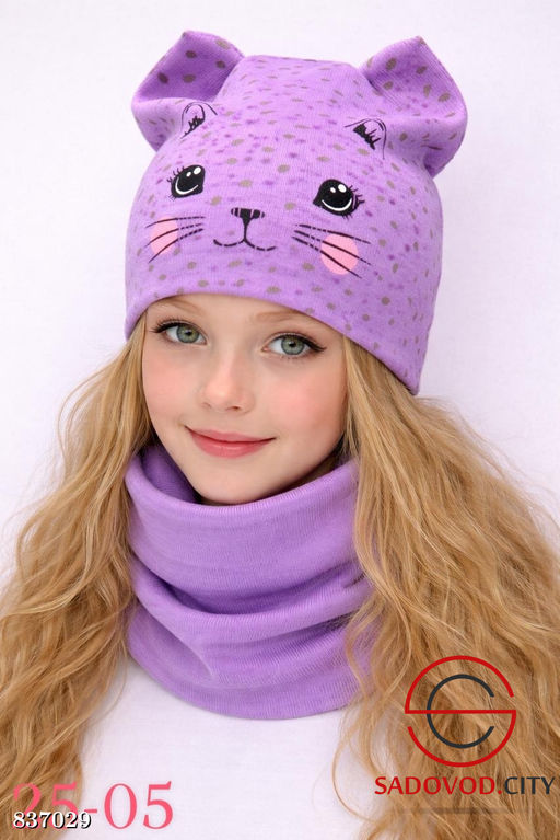 Шапка и снуд для девочки
