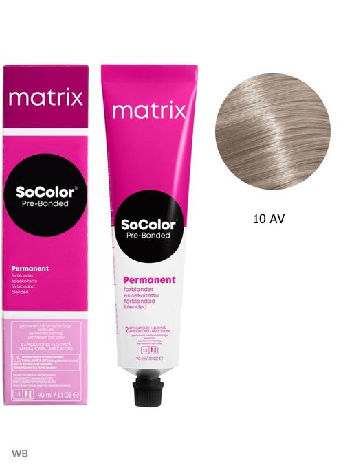 Краска SOCOLOR Beauty 10AV Блондин пепельно-перламутровый