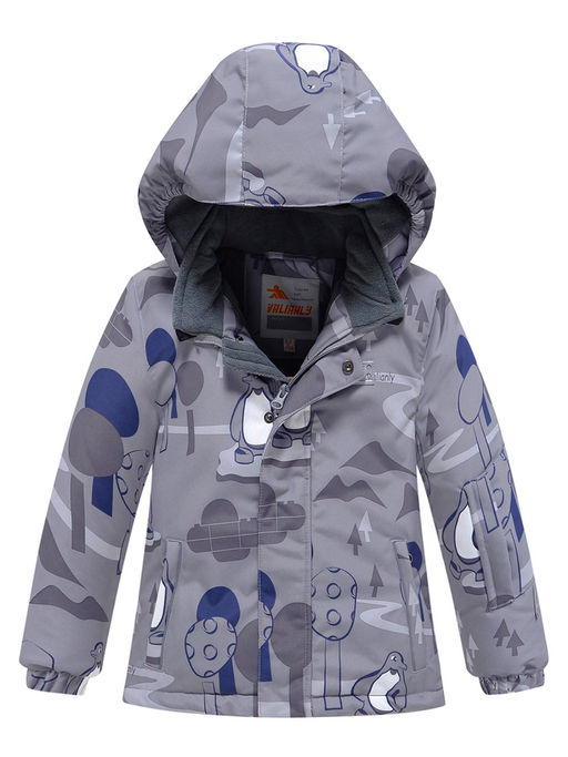 Горнолыжный костюм Valianly детский для мальчика серого цвета 9209Sr фото 2