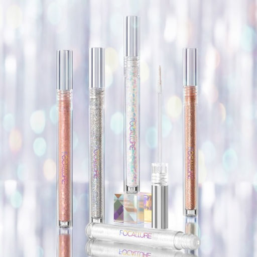 FOCALLURE Тени для век жидкие с глиттером Glittering Liquid Eyeshadow тон S01, 1,5 г  фото 4