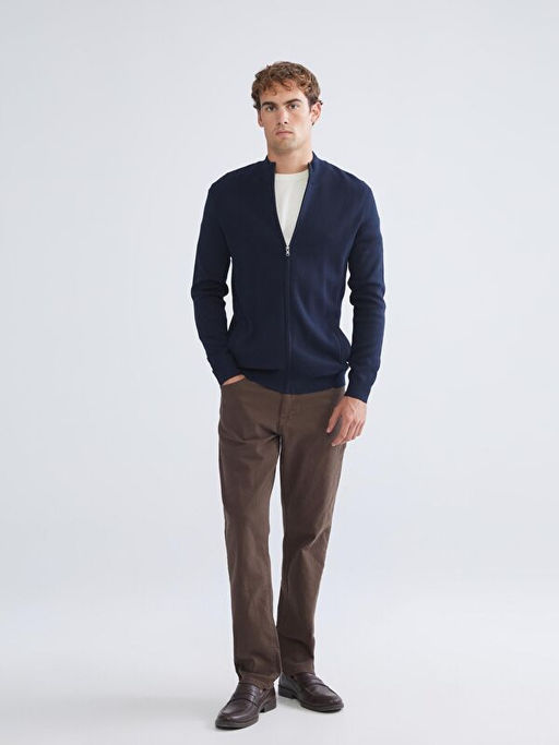 Standart Kal?p Dik Yaka Erkek Triko H?rka