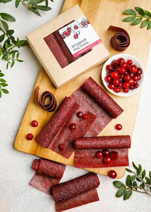 Ягодная пастила клюквенная, 100 г
