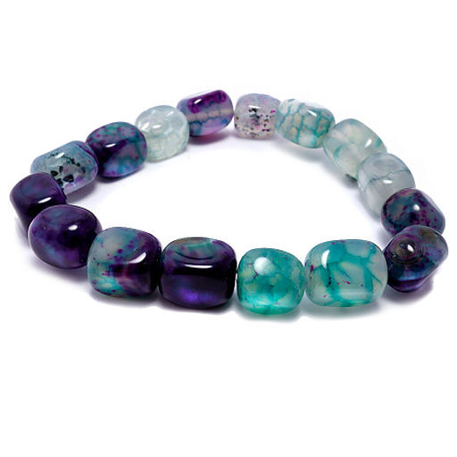 Браслет из камня Флюорит обеспечивает упех в любых начинаниях, дарует везение и удачу