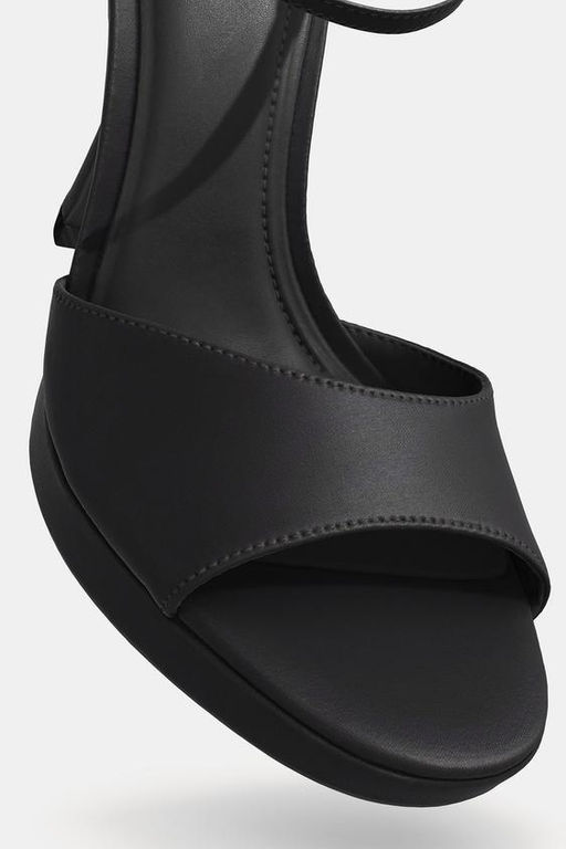 SATIN-EFFECT HEELED SANDALS - Zara фото 3