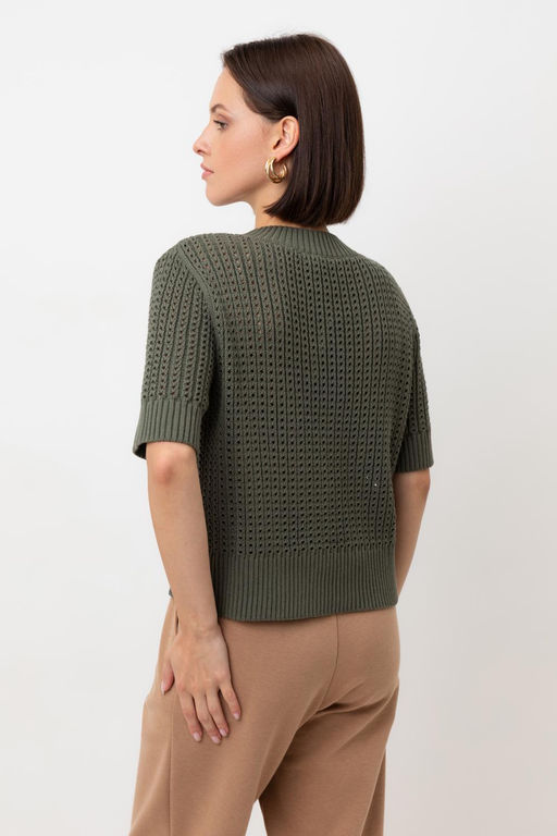 ЕВ 30220/хаки джемпер жен