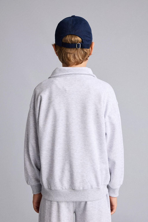 Regular F_t Dik Yaka Pamuklu Bask_l_ Sweatshirt Erkek _ocuk - Defacto фото 7