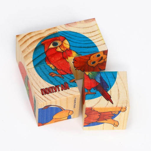 Кубики из натурального дерева Мир Африки - Лесная мастерская фото 3