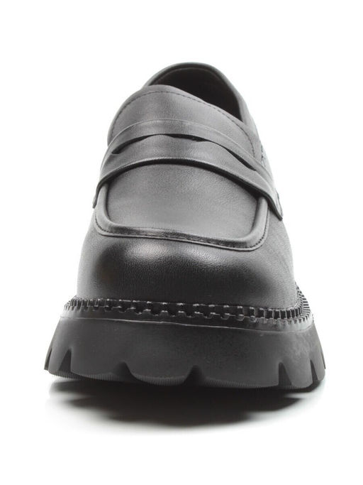 03-5938 BLACK Лоферы женские (натуральная кожа)