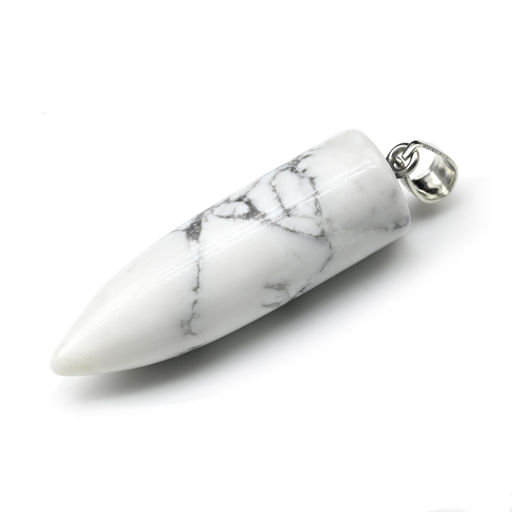 Подвеска Маятник пуля 14*40мм из самоцветов 7 чакр - Радуга камня фото 3