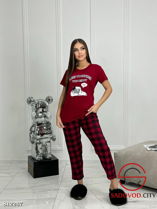 Пижама женская с принтом