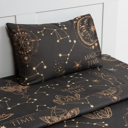 Постельное бельё Этель 1,5 сп Magiс time 143х215 см, 150х214 см, 50х70 см -1 шт, 100% хлопок, бязь  фото 2