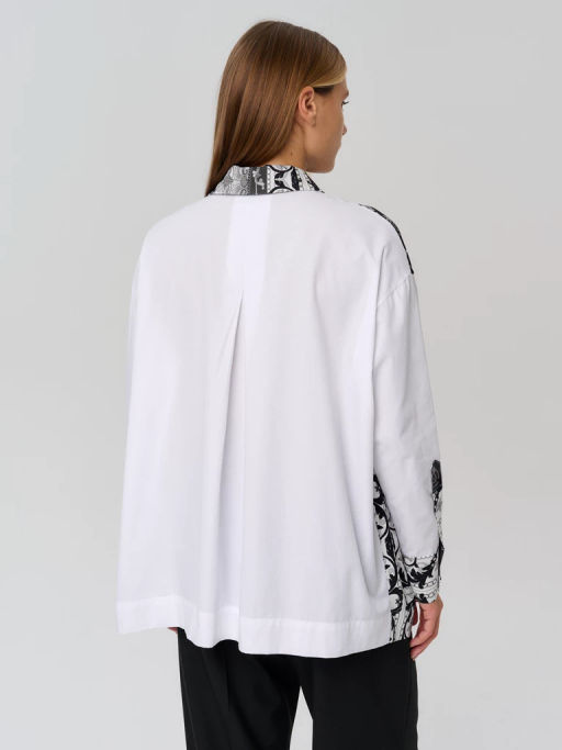 Рубашка женская 12421-33038 white - Eleganzza фото 6