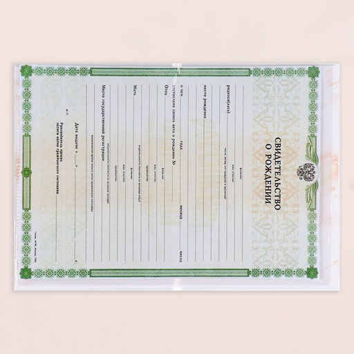 Папка под свидетельство о рождении Девочка рамка, шарики, А5 - Дарим Красиво фото 5