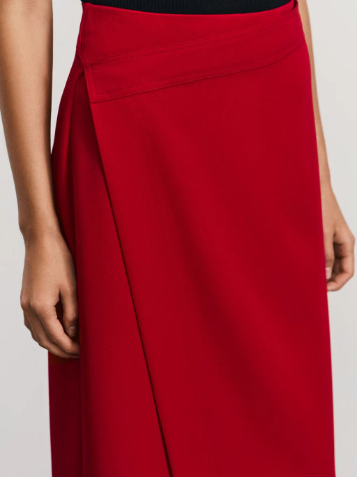 Юбка миди на запах с содержанием вискозы / Zarina  фото 7