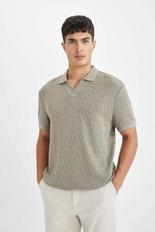 Regular Fit K?sa Kollu Polo Tisort - Defacto фото 2