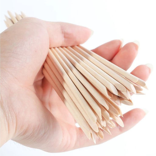 Апельсиновые палочки для маникюра, 15 см, 50 шт