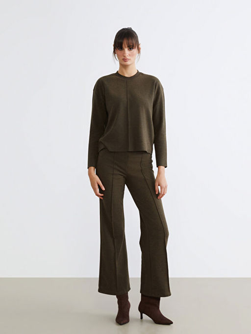 Bisiklet Yaka Kad?n ?nce Kazak