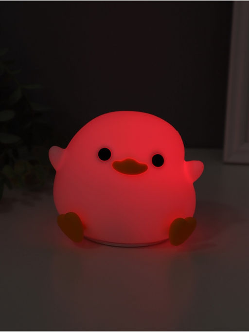 Фигурка светящаяся RISALUX «Утенок», 2 Вт, LED-ночник антистресс, RGB, USB, 10×12×9.5 см