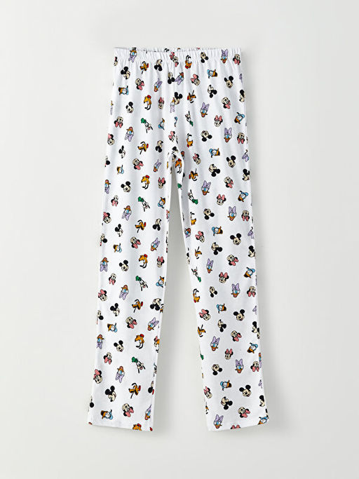 G?mlek Yaka Disney Bask?l? Uzun Kollu K?z ?ocuk Pijama Tak?m? - Waikiki фото 3