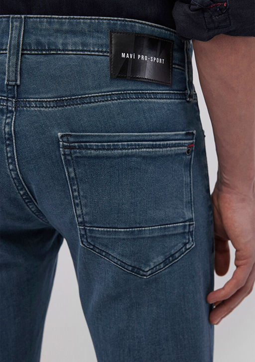 James Pro Sport Puslu Ac?k Mavi Jean Pantolon  фото 7