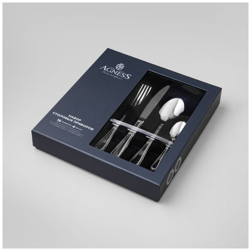 НАБОР СТОЛОВЫХ ПРИБОРОВ PRIMA AGNESS 16 ПР  фото 2