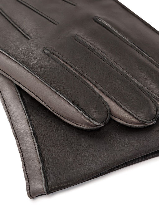 Перчатки мужские ш+каш. OS00109 black/grey - Eleganzza фото 3