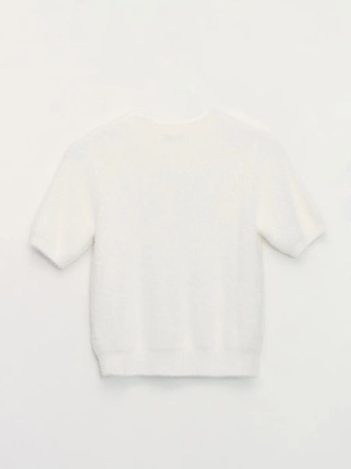 Джемпер с коротким рукавом со стразами / Zarina  фото 2