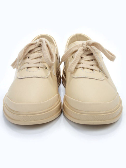 03-PDXL 95-3 BEIGE Полуботинки спортивные женские (натуральная кожа) - No name фото 7