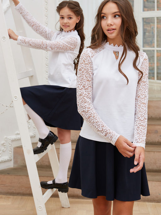 Блузка белый 202230530 - Nota bene фото 9