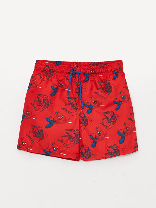 Bisiklet Yaka Spiderman Bask?l? Erkek ?ocuk Atlet ve Deniz ?ortu - Waikiki фото 3