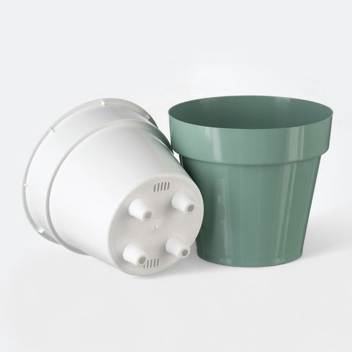 Цена за 2 шт. Кашпо для цветов со вставкой «Порто», 1 л, цвет нефрит