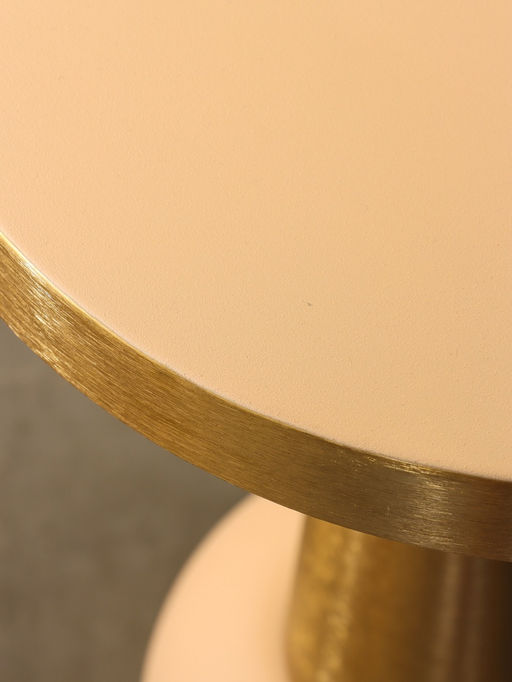 Столик кофейный «Кремовый с золотом», 35×35×58 см