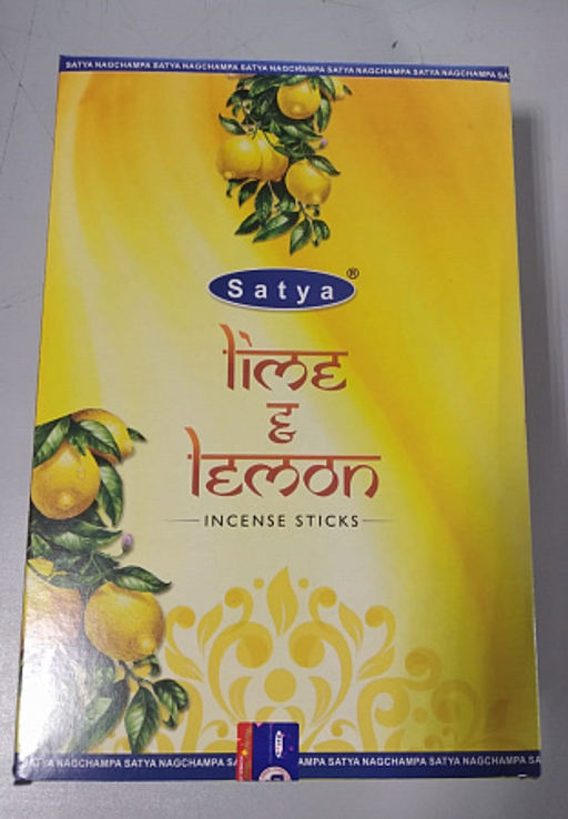 Благовония Satya M Lime & Lemon 18gm уп-12шт Сатья Лайм и Лимон
