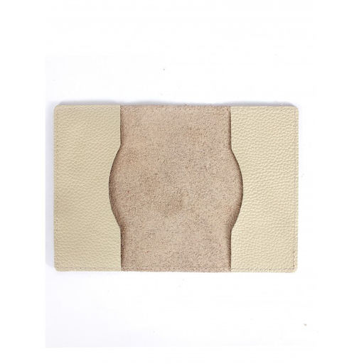 Обложка для паспорта Croco-П-1100 натуральная кожа бежевый флотер (28) 264300  фото 2