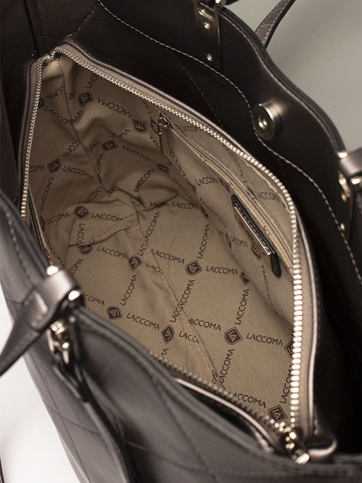 LACCOMA сумка WJA9723-графит эко кожа хлопок  фото 4