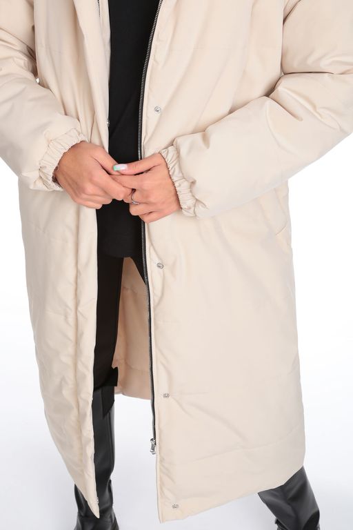 Пальто Golden Valley 7138 молочный  фото 8