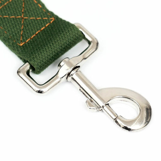 Поводок брезентовый 2 м х 3,5 см, хаки - Пижон фото 2