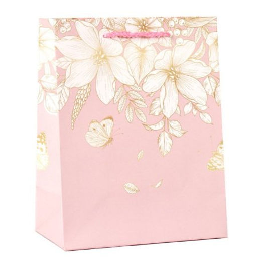 Цена за 12 шт. Пакет подарочный 18x23x10см Цветы / 5306M /уп 12/720/ - Галеонтрейд фото 4