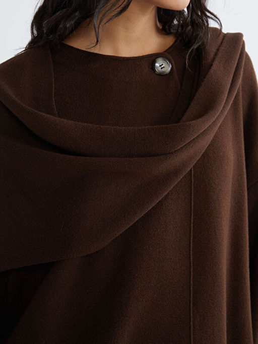 Atk? Detayl? Oversize Kad?n Triko Kazak