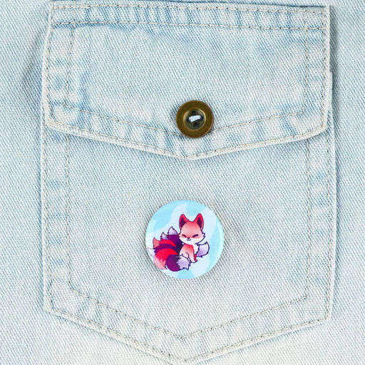 Цена за 10 шт. Значок металлический закатной Милые анимешки, d=2.5 см, МИКС