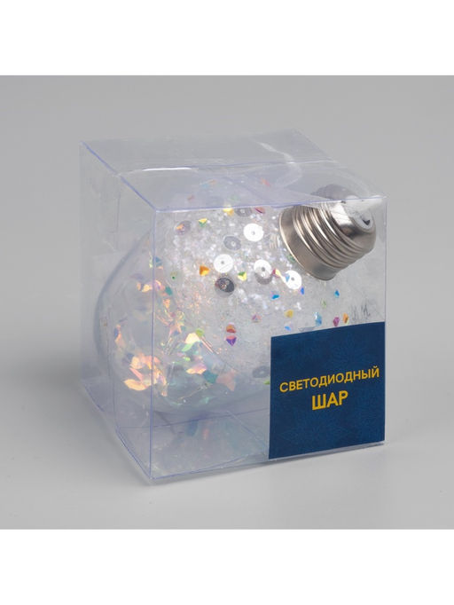 Ёлочный шар Жёлудь, 12х7 см, 4 LED, от батареек, свечение тёплое белое - Luazon lighting фото 12