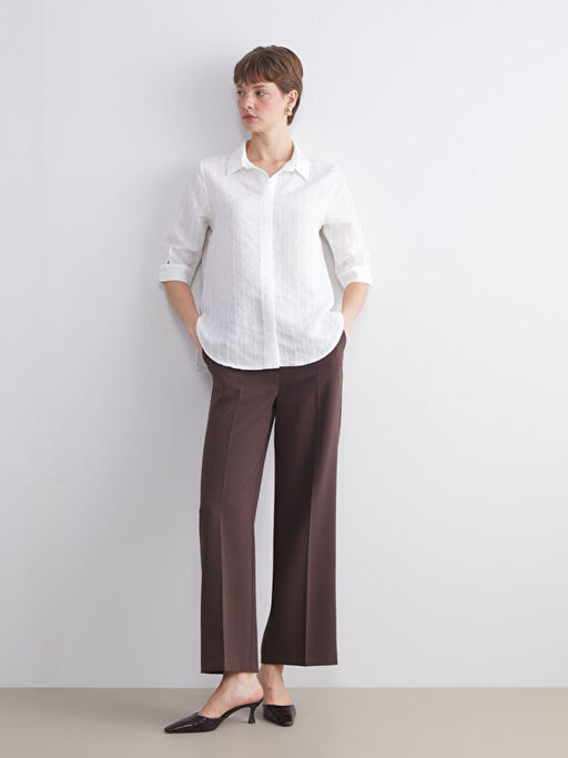 ?izgili Oversize Kad?n G?mlek