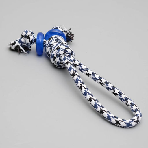 Игрушка канатная Хвостики с кольцами из термопластичной резины, 36 см, до 140 г, микс - Пижон фото 2