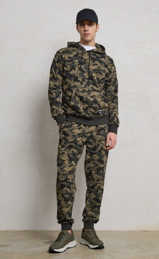 Брюки спорт F411-0891 khaki camo