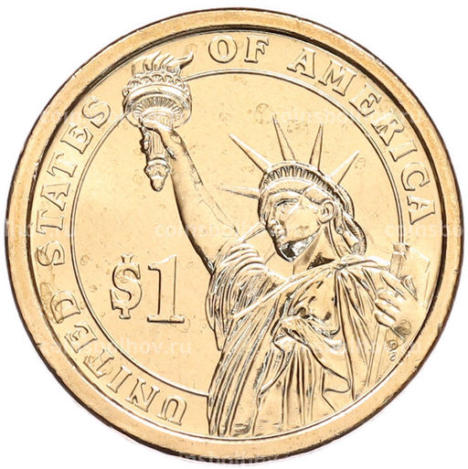 Монета 1 доллар 2012 года (Р) США 24-й президент США Гровер Кливленд