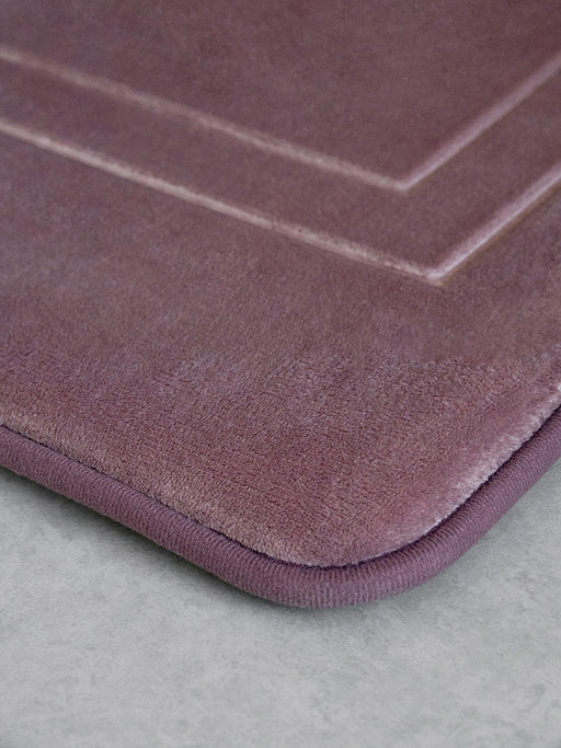 Коврик для туалета 50x60 лиловый полиэстер 100%