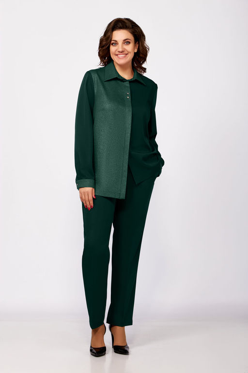 Костюм Olga Style С885 зеленый